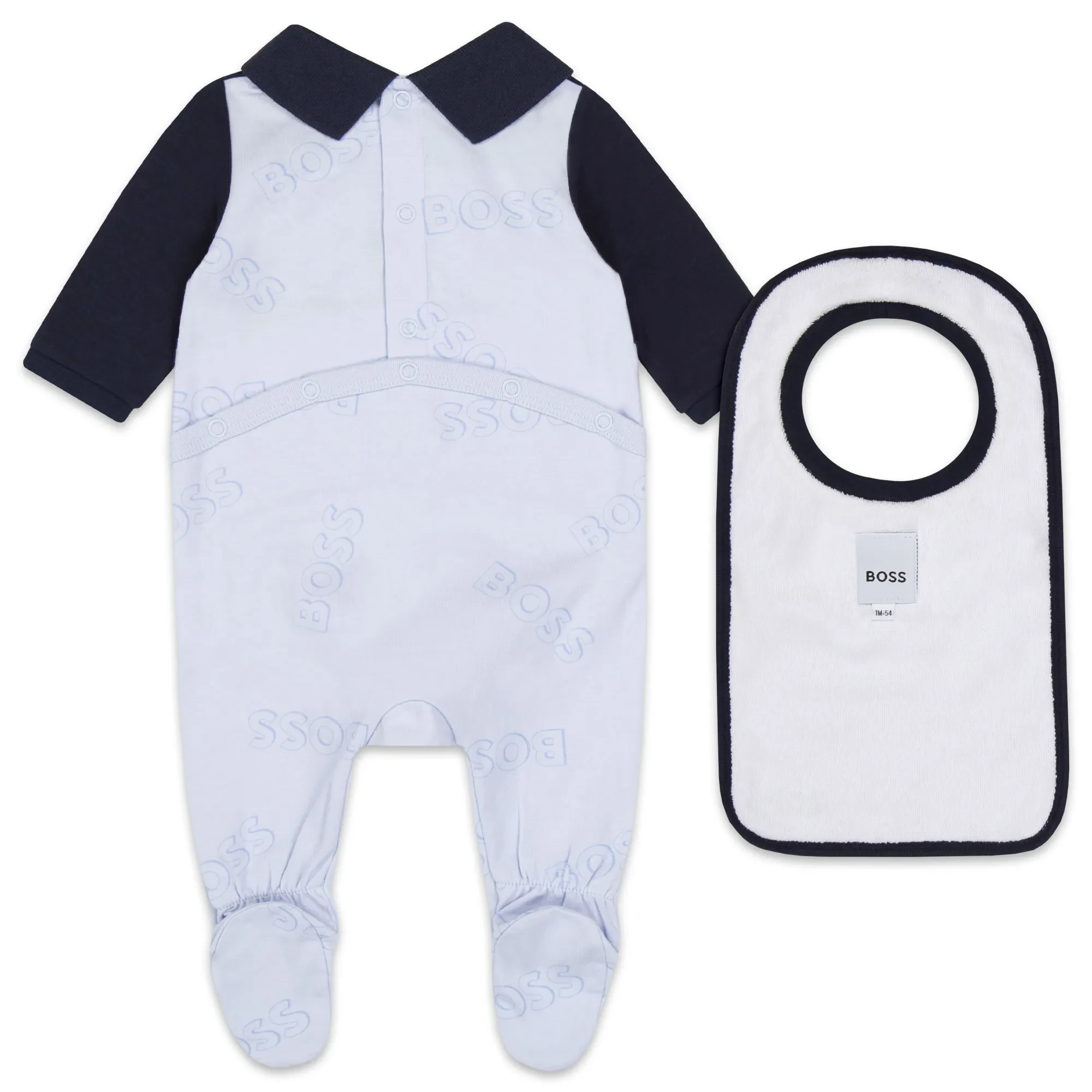 SET PYJAMAS+BIB - BLUE