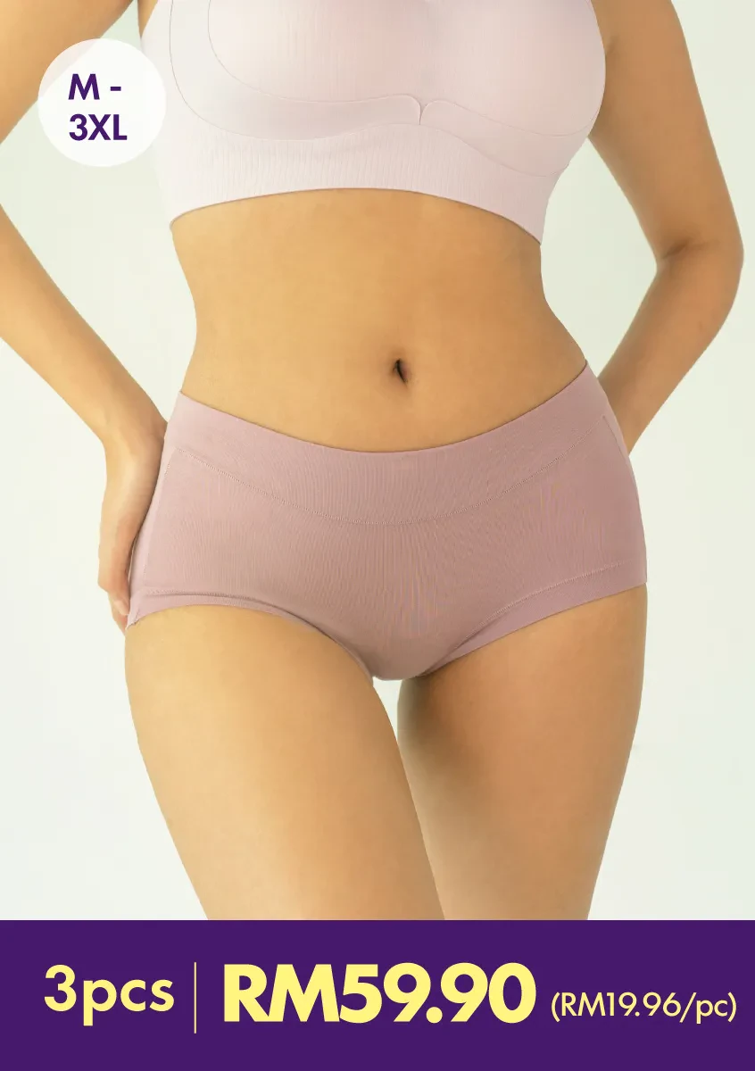 LUXECOTTON HIMIDWAIST PANTY PACK OF 3'S