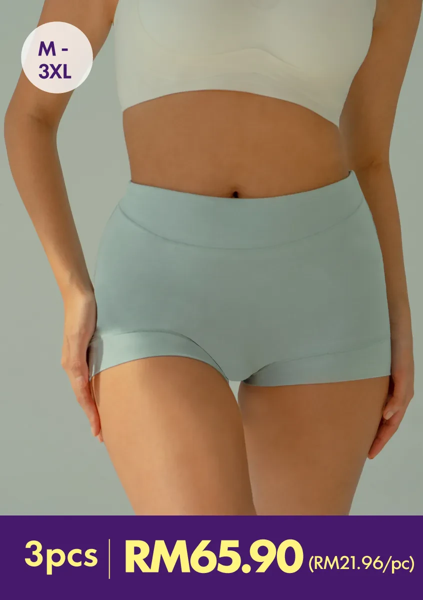 BODY COTTON HIWAIST PANTY PACK OF 3'S