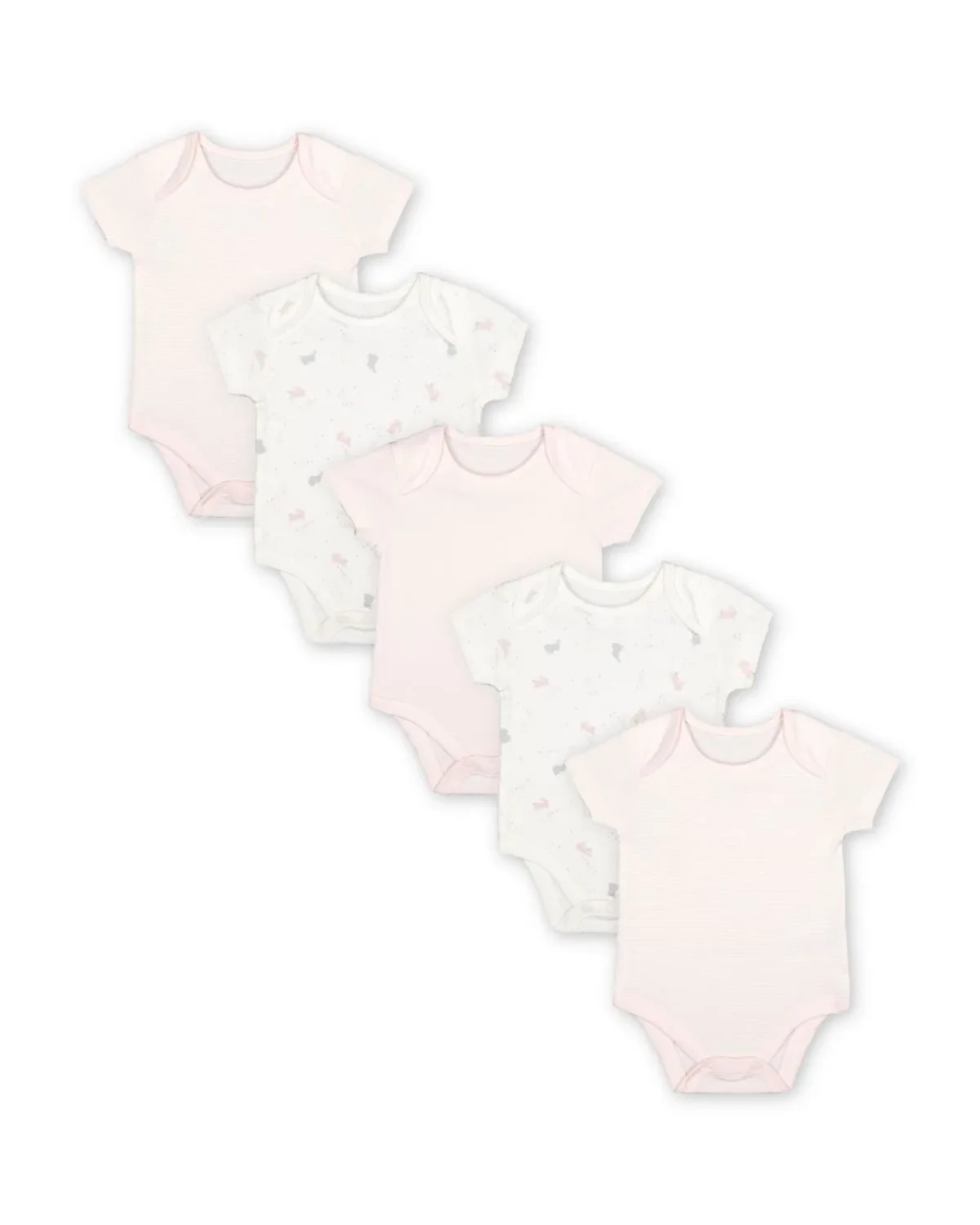 MOTHERCARE MY FIRST BUNNY BODYSUITS 5'S