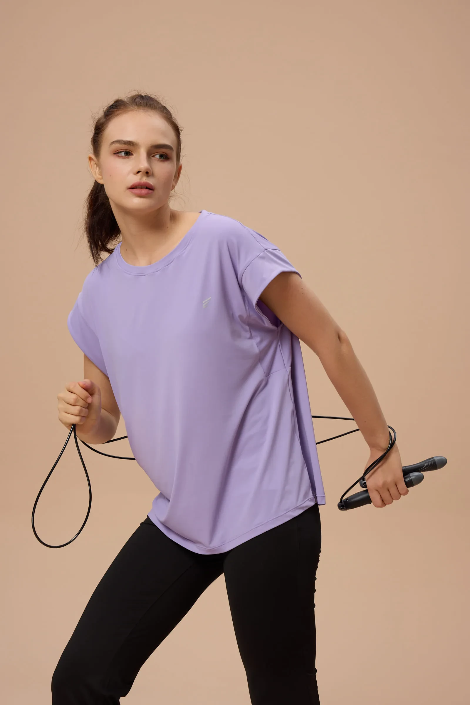 ARTLETES BASIC COOLTOUCH DROPPED SHOULDER RELAXED-FIT TEE