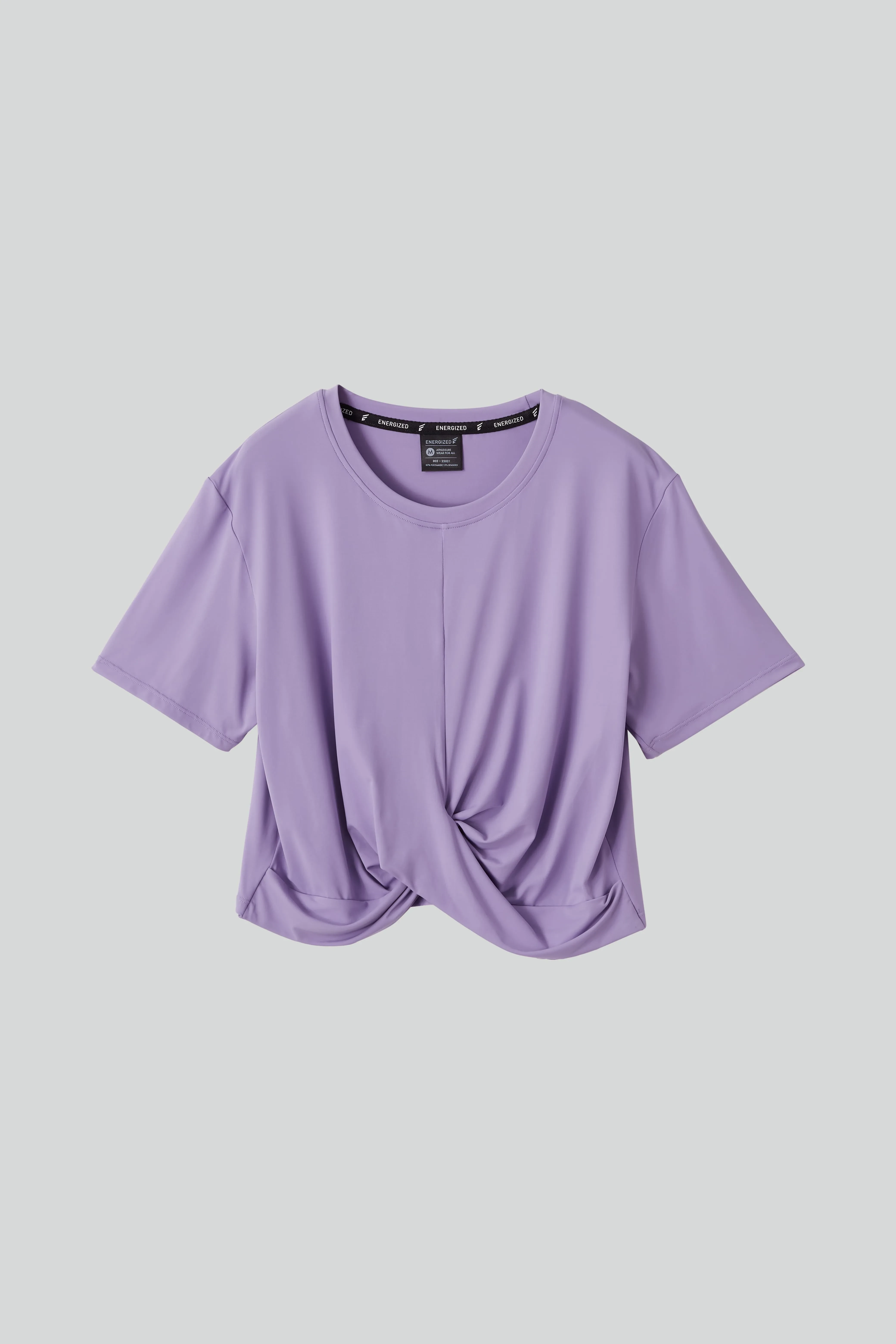 ARTLETES BASIC COOLTOUCH TWISTED FRONT CROPPED TEE