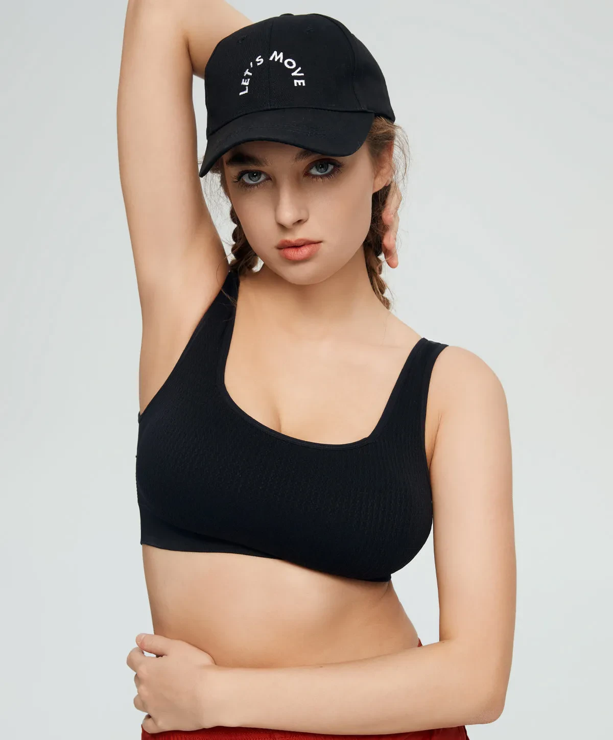 DIGITAL DAYDREAM SEAMLESS SQUARE-NECK SPORTS BRA