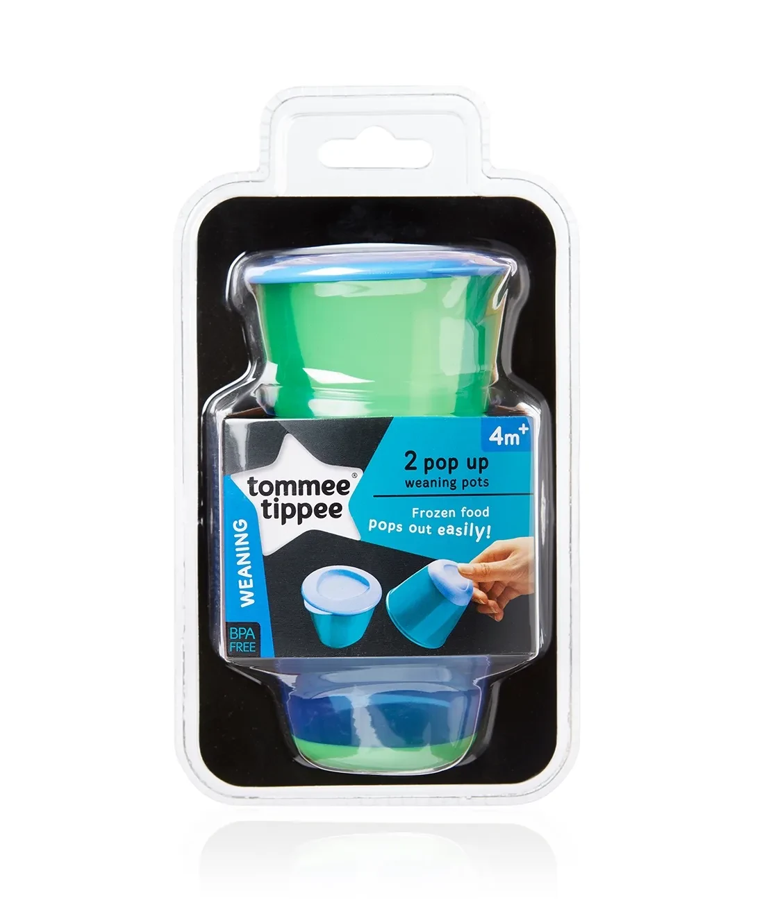 TOMMEE TIPPEE EXPLORA POP UP WEANING POTS 120ML x 2'S (4M+)