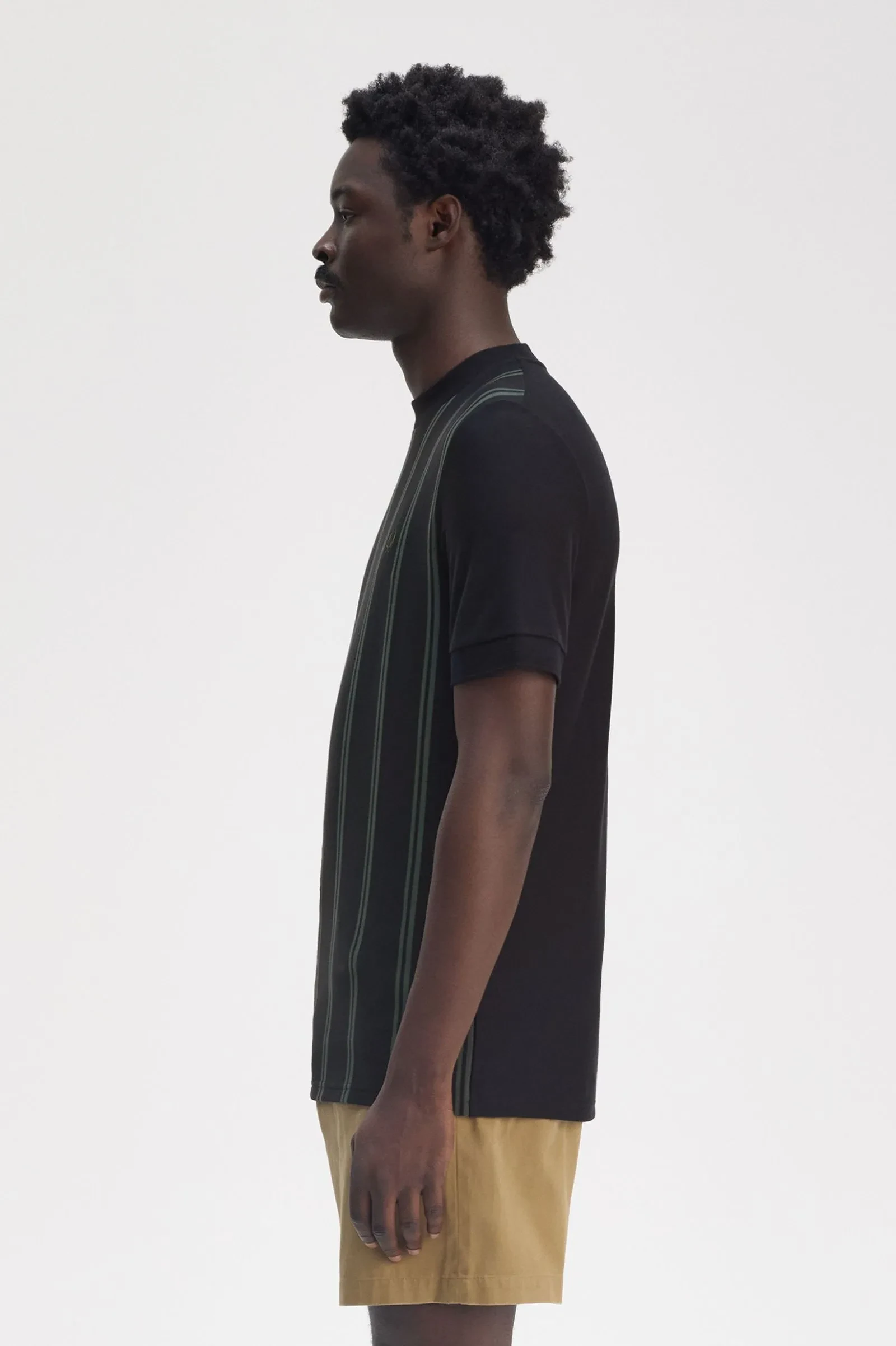 STRIPED T-SHIRT - BLACK