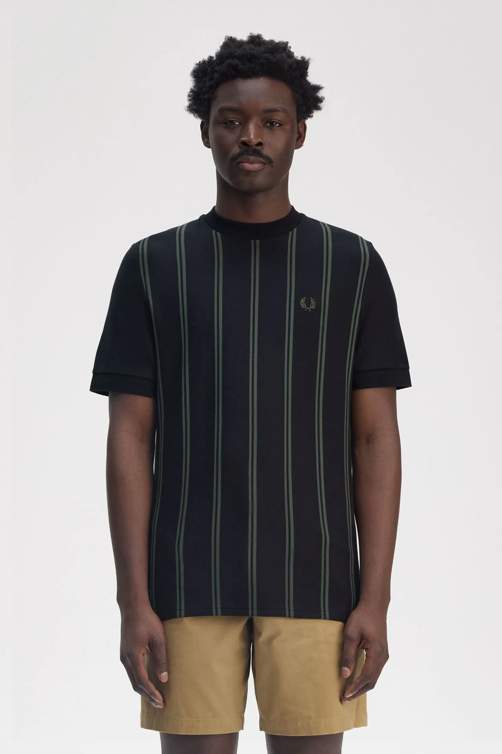 STRIPED T-SHIRT - BLACK