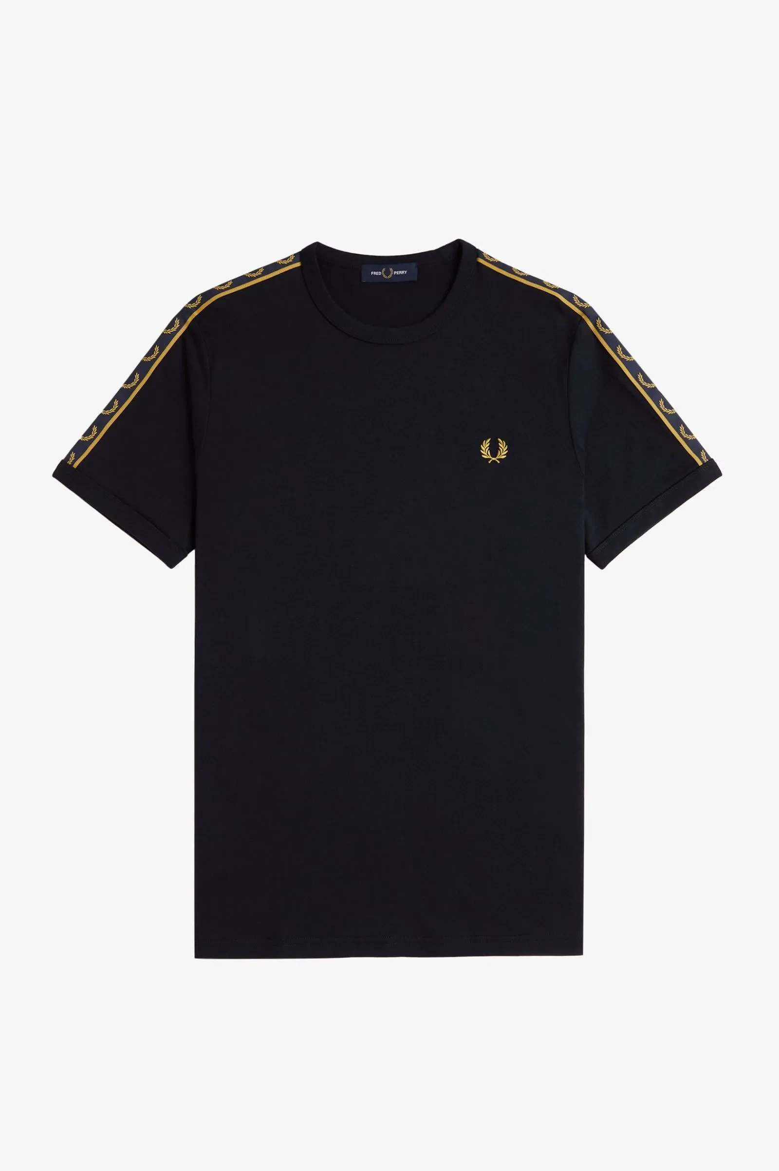 CONTRAST TAPE RINGER T-SHIRT - NAVY/HONEYCOMB