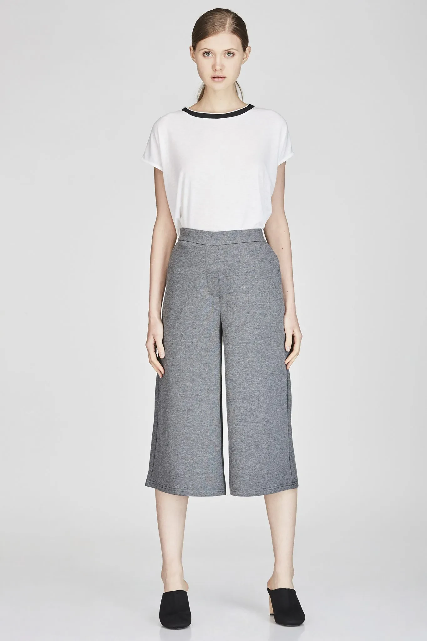 PLAIN CULOTTES - HUE GREY
