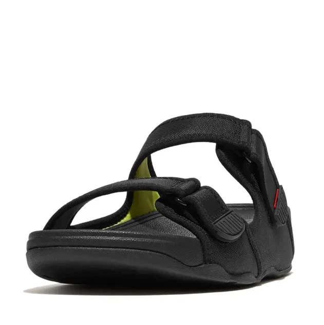 GOGH MOC MENS ADJUSTABLE WATER-RESISTANT SLIDES - BLACK
