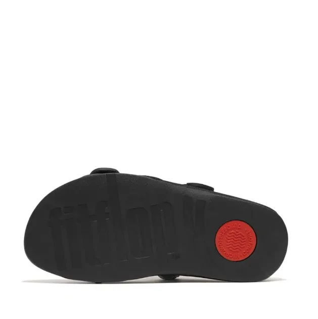 GOGH MOC MENS ADJUSTABLE WATER-RESISTANT SLIDES - BLACK