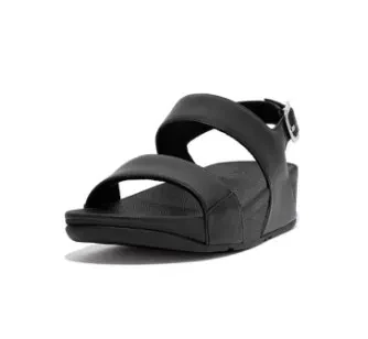 LULU LEATHER  BACK-STRAP SANDALS - ALL BLACK