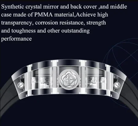 HAOFA 3D DRAGON CRYSTAL AUTOMATIC WATCH 2321