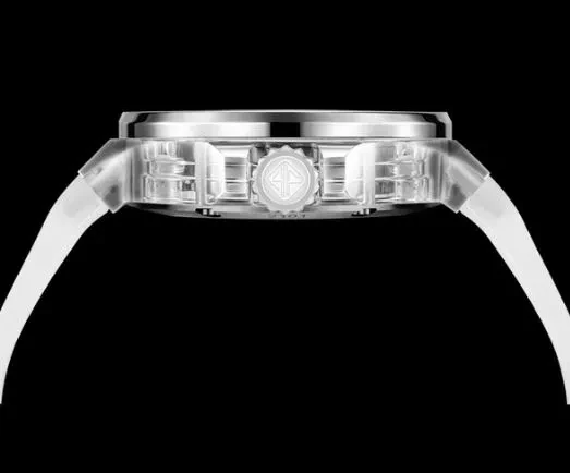 HAOFA CRYSTAL CASE SKELETON TOURBILLON GMT WATCH 2101