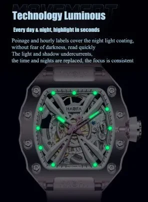 HAOFA LADY K9 COLOR CRYSTAL AUTOMATIC WATCH MODEL 2302