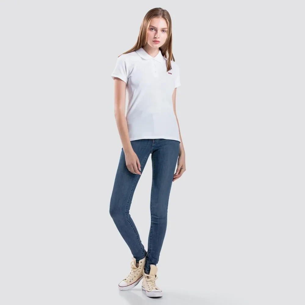 LEVI'S WOMEN'S SLIM POLO SHIRT - NEUTRALS