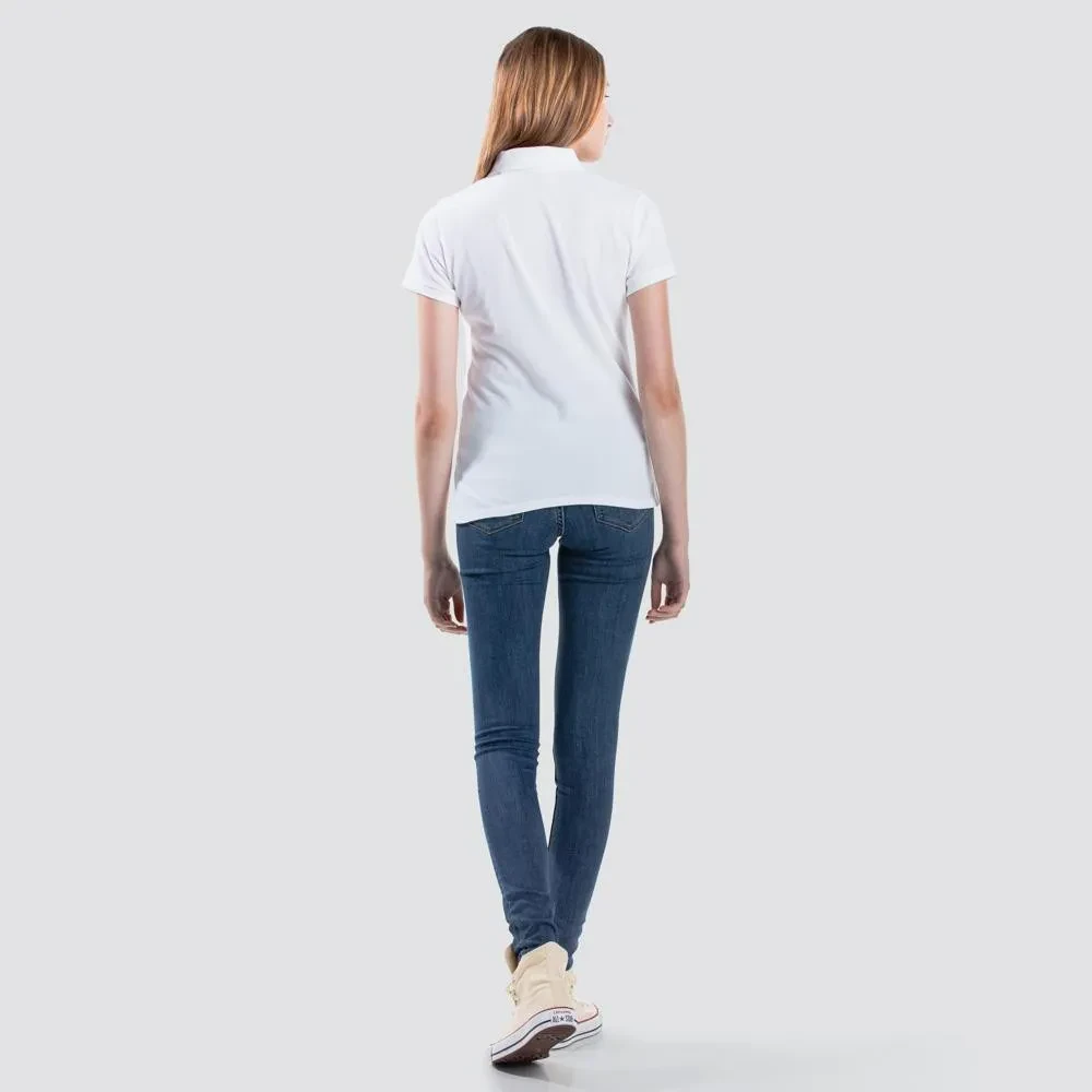 LEVI'S WOMEN'S SLIM POLO SHIRT - NEUTRALS