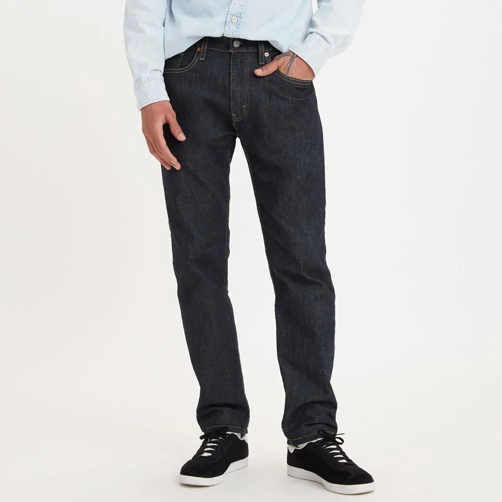LEVI'S MEN'S 502 TAPER JEANS - DARK INDIGO- FLAT FINISH