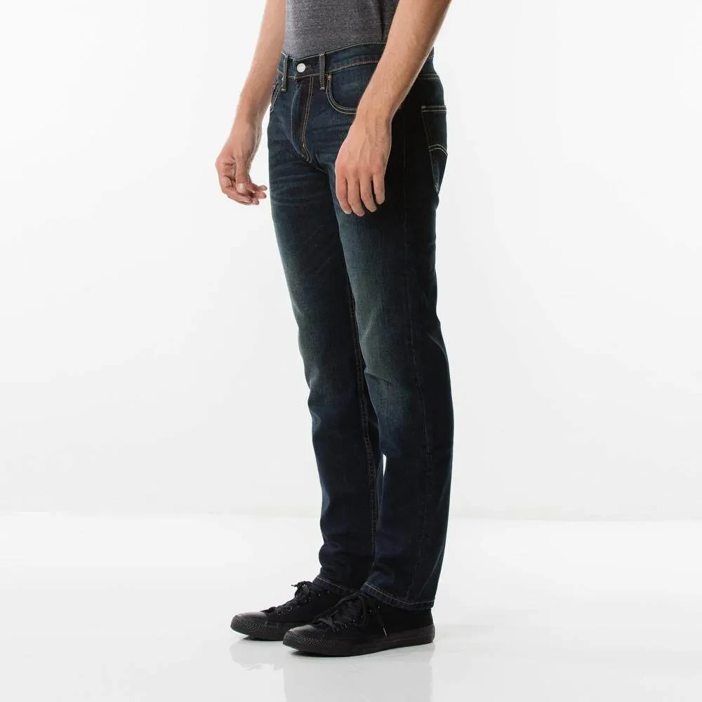 LEVI'S MEN'S 502 TAPER JEANS - DARK INDIGO- WORN IN
