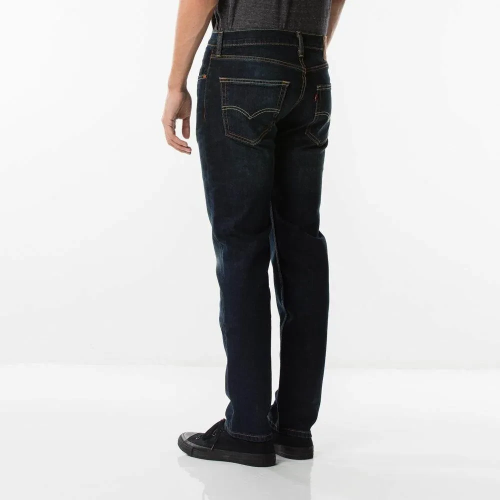 LEVI'S MEN'S 502 TAPER JEANS - DARK INDIGO- WORN IN
