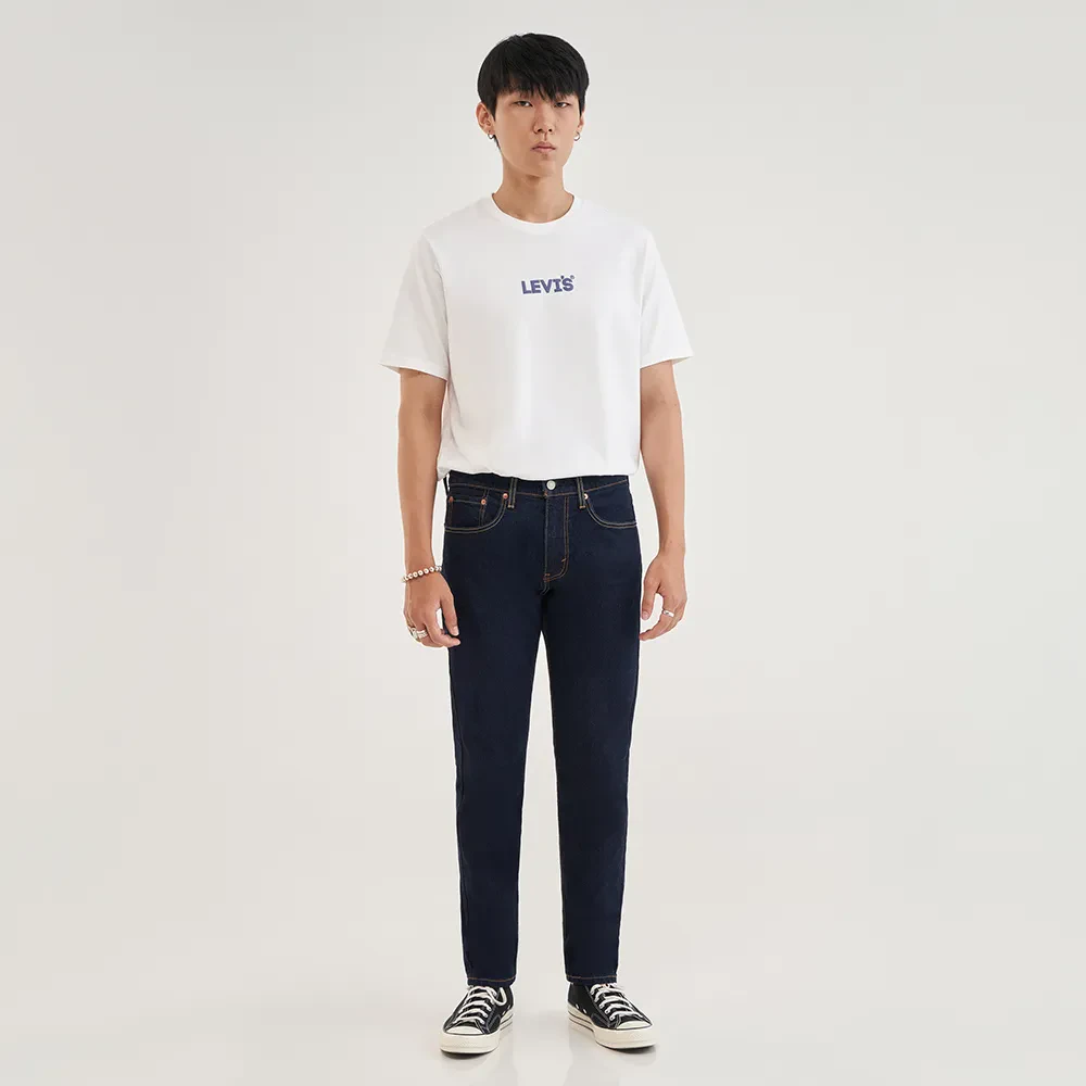 LEVI'S MEN'S 502 TAPER JEANS - DARK INDIGO-FLAT FINISH