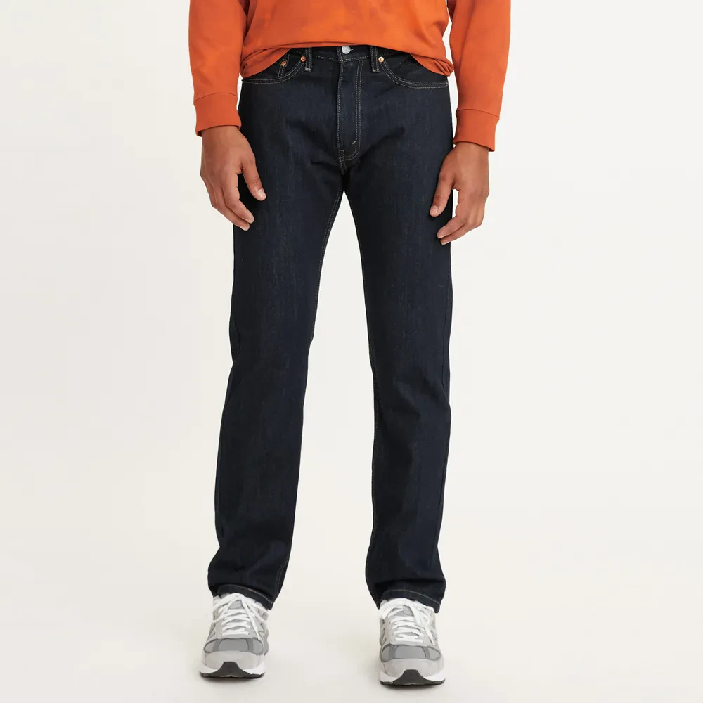 LEVI'S MEN'S 505 REGULAR JEANS - DARK INDIGO (FLAT FINISH)