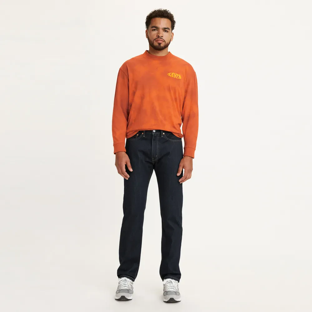 LEVI'S MEN'S 505 REGULAR JEANS - DARK INDIGO (FLAT FINISH)