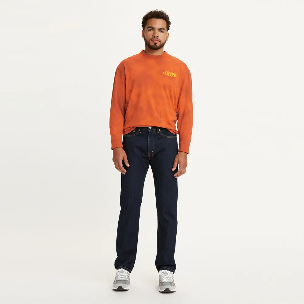LEVI'S MEN'S 505 REGULAR JEANS - DARK INDIGO (FLAT FINISH)
