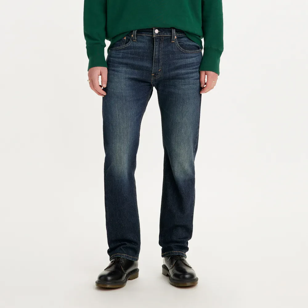 LEVI'S MEN'S 505 REGULAR JEANS - DARK INDIGO (WORN IN)