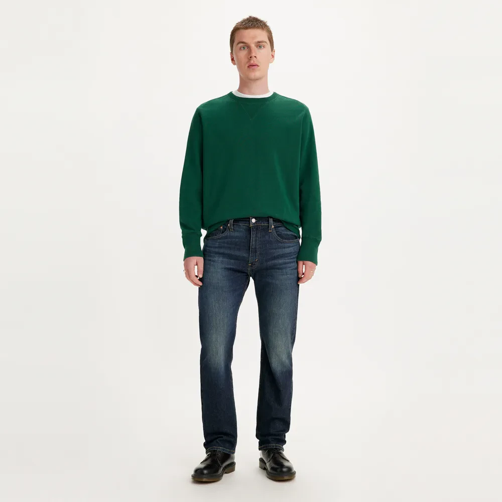LEVI'S MEN'S 505 REGULAR JEANS - DARK INDIGO (WORN IN)