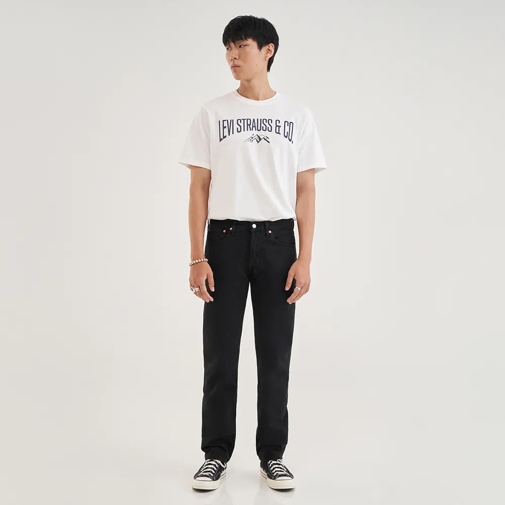 LEVI'S MEN'S 501 ORIGINAL JEANS - BLACK