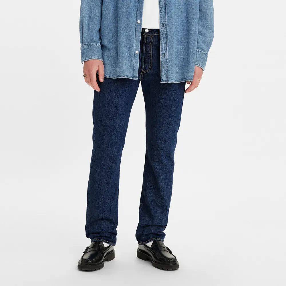LEVI'S MEN'S 501 ORIGINAL JEANS - DARK WASH