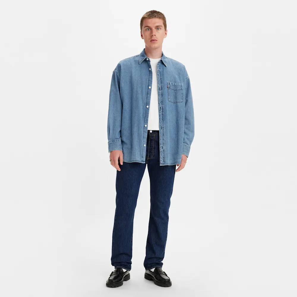 LEVI'S MEN'S 501 ORIGINAL JEANS - DARK WASH