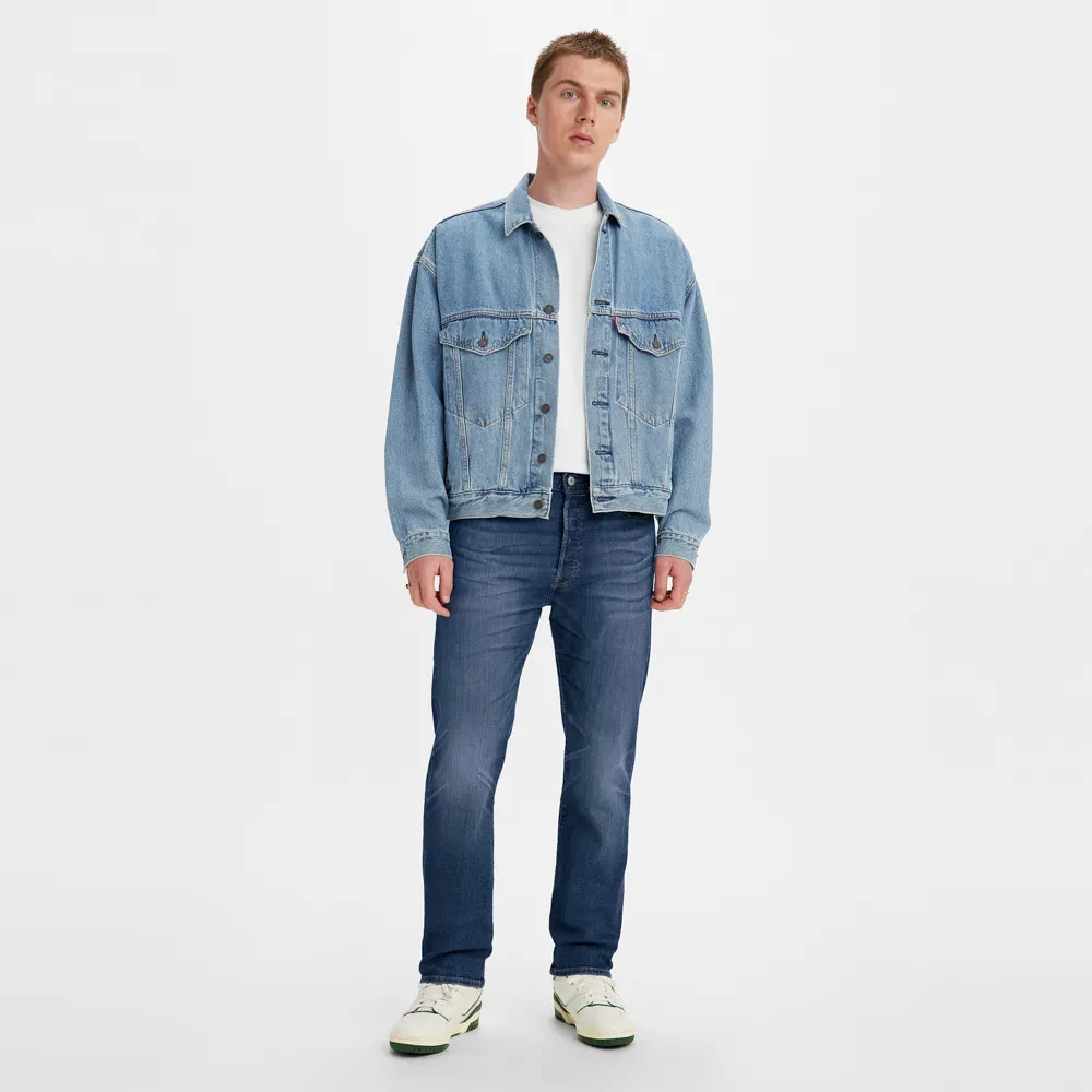 LEVI'S MEN'S 501 ORIGINAL JEANS - DARK WASH
