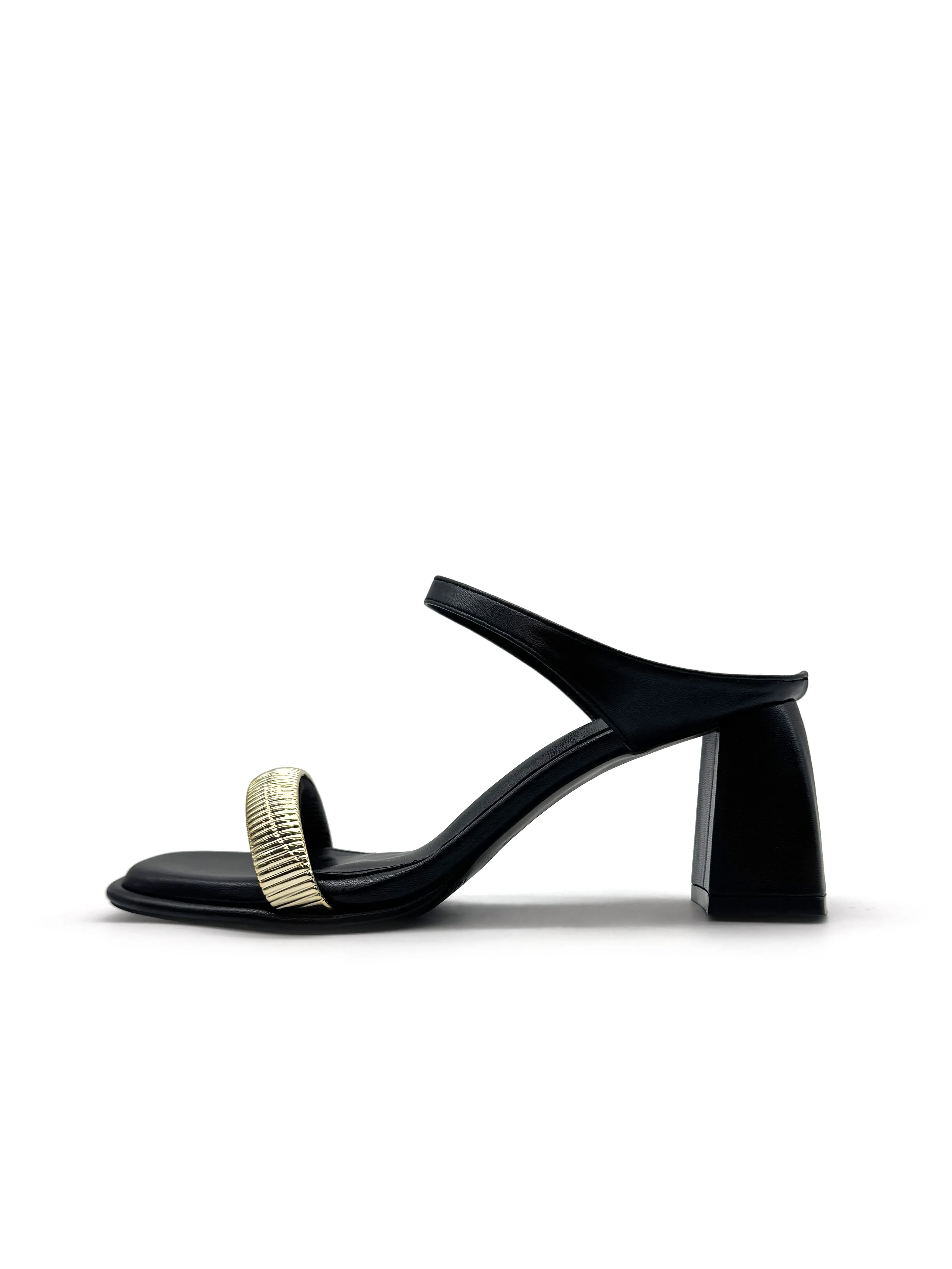 3" HIGH HEEL SANDALS - JET BLACK [5103 4163]