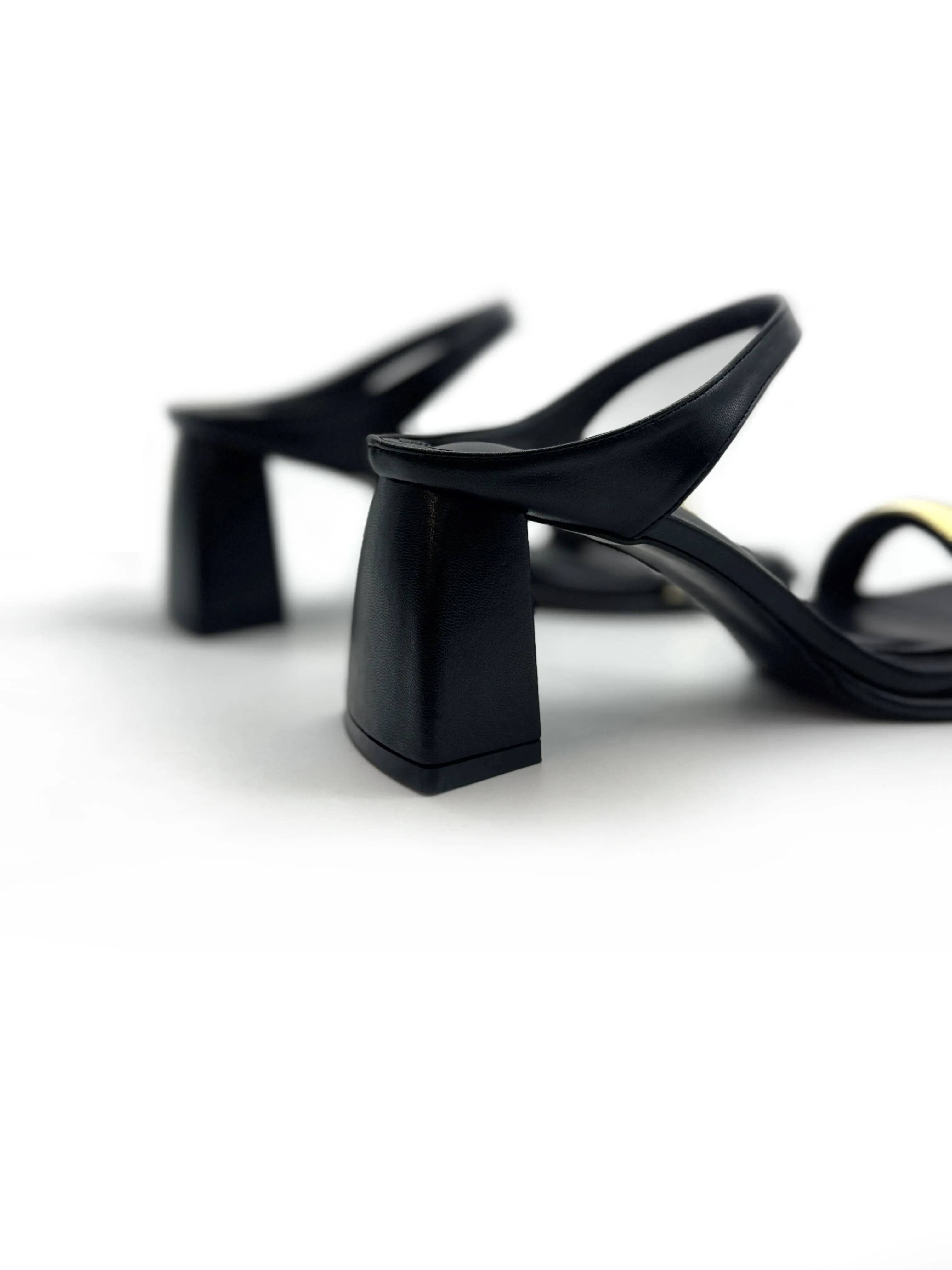 3" HIGH HEEL SANDALS - JET BLACK [5103 4163]