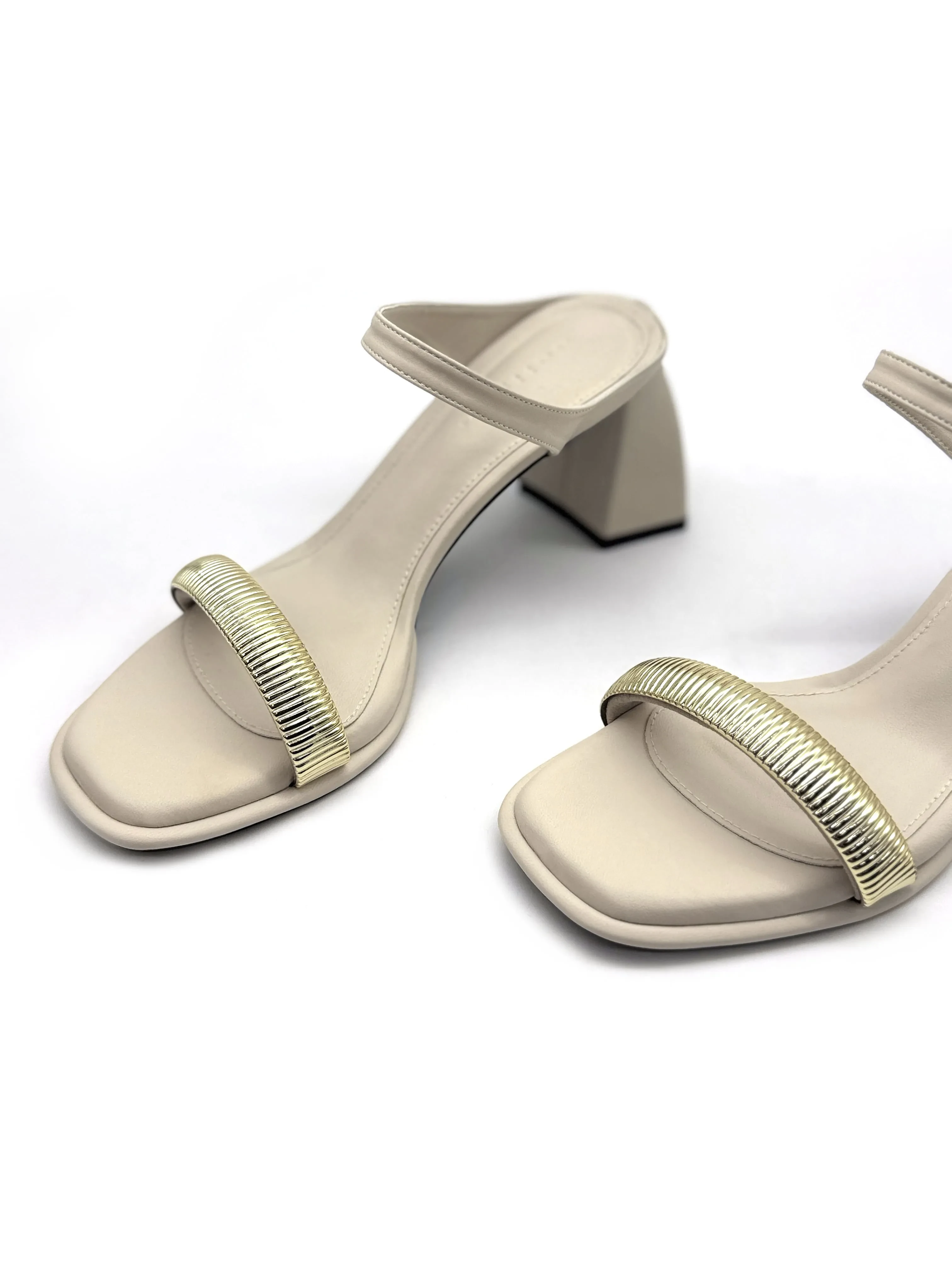 3" HIGH HEEL SANDALS - CLOUD CREAM [5103 4163]
