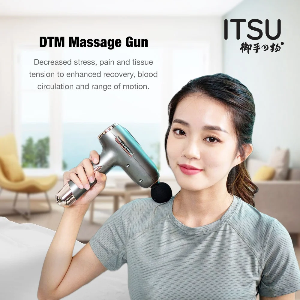 ITSU RECHARGEABLE PERCUSSION DEEP TISSUE MASSAGE GUN
