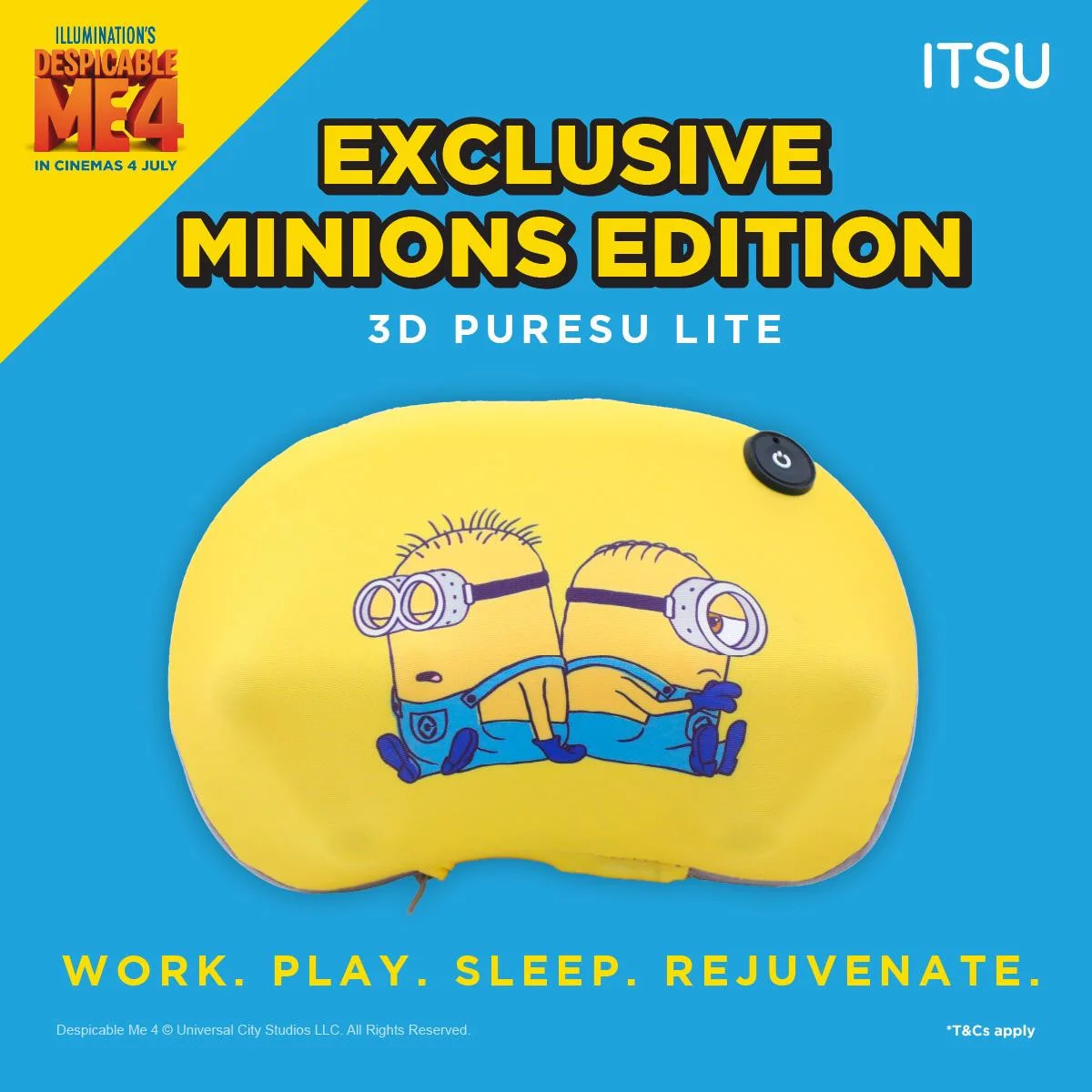 [EXCLUSIVE EDITION] ITSU x MINION 3D PURESU LITE MASSAGER