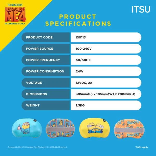 [EXCLUSIVE EDITION] ITSU x MINION 3D PURESU LITE MASSAGER