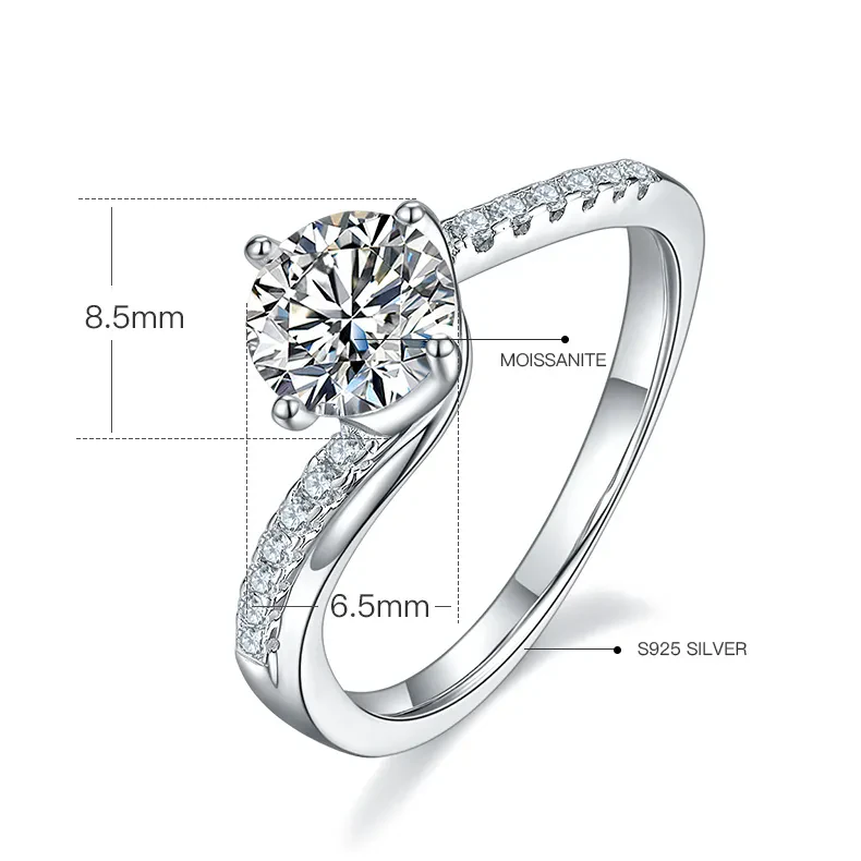 CELESTE TWIRL SOLITAIRE RING