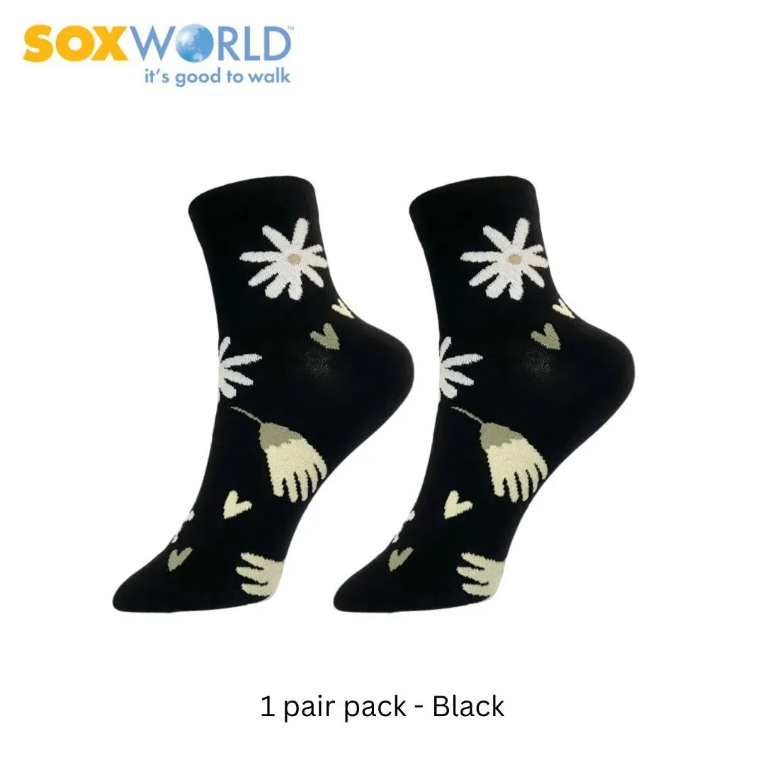 SOXWORLD LADIES ANKLE SOCKS (1 PAIR) 12-2512