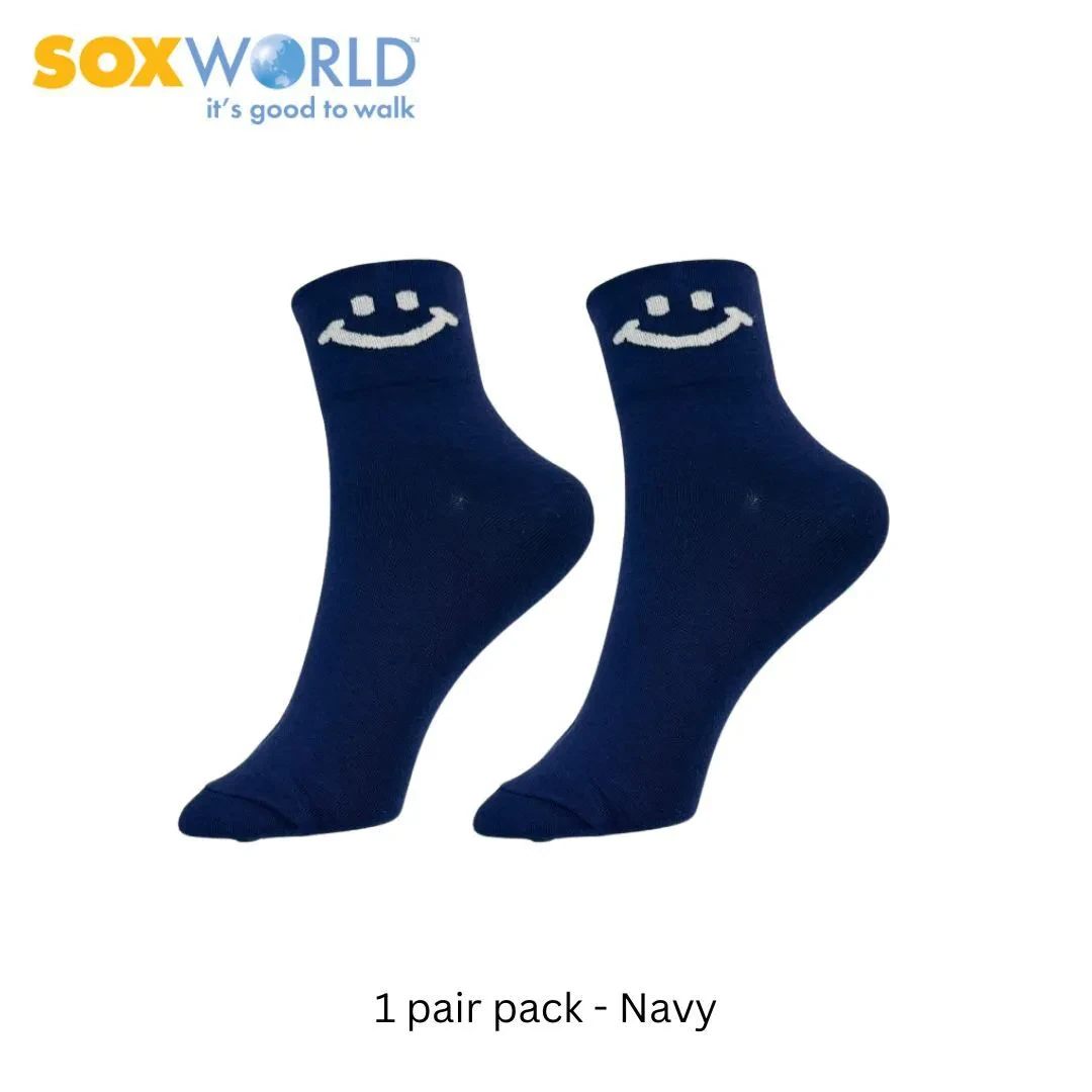 SOXWORLD LADIES ANKLE SOCKS (1 PAIR) 12-0800