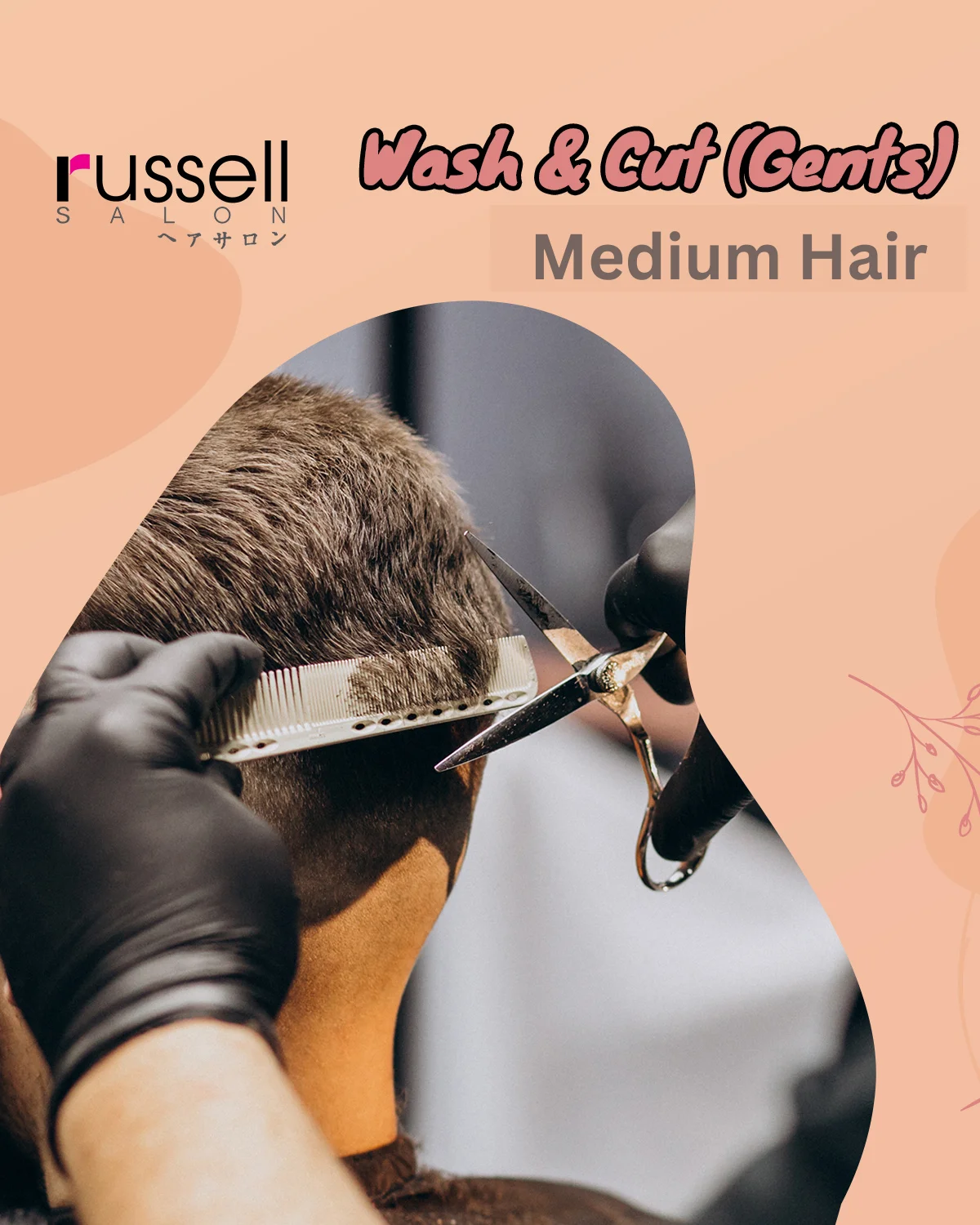 WASH & CUT FOR GENTS VOUCHER - MEDIUM HAIR