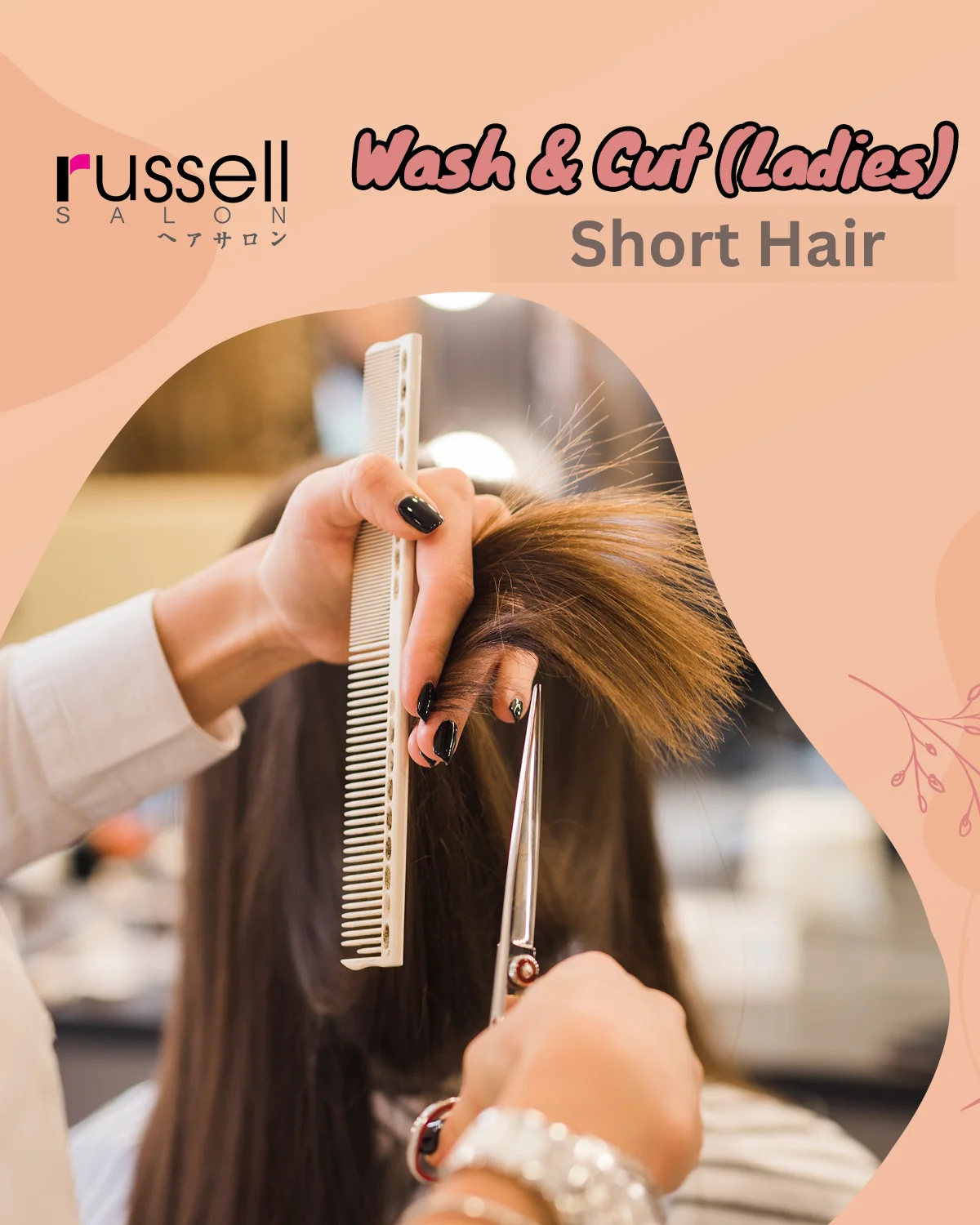 WASH & CUT FOR LADIES VOUCHER - SHORT HAIR