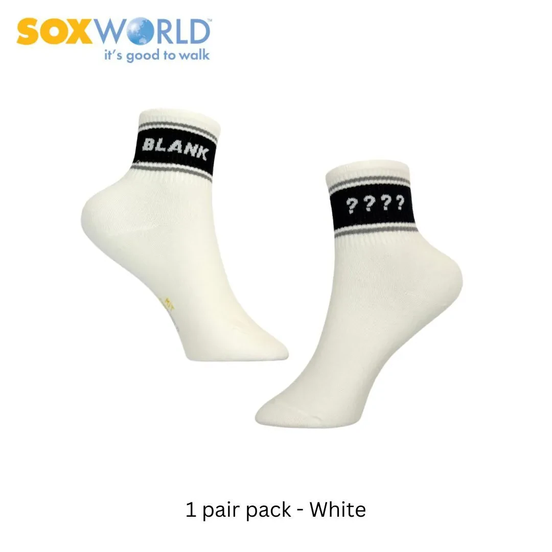 SOXWORLD LADIES ANKLE SOCKS (1 PAIR) 12-3042