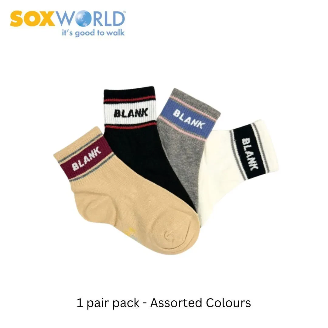 SOXWORLD LADIES ANKLE SOCKS (1 PAIR) 12-3042