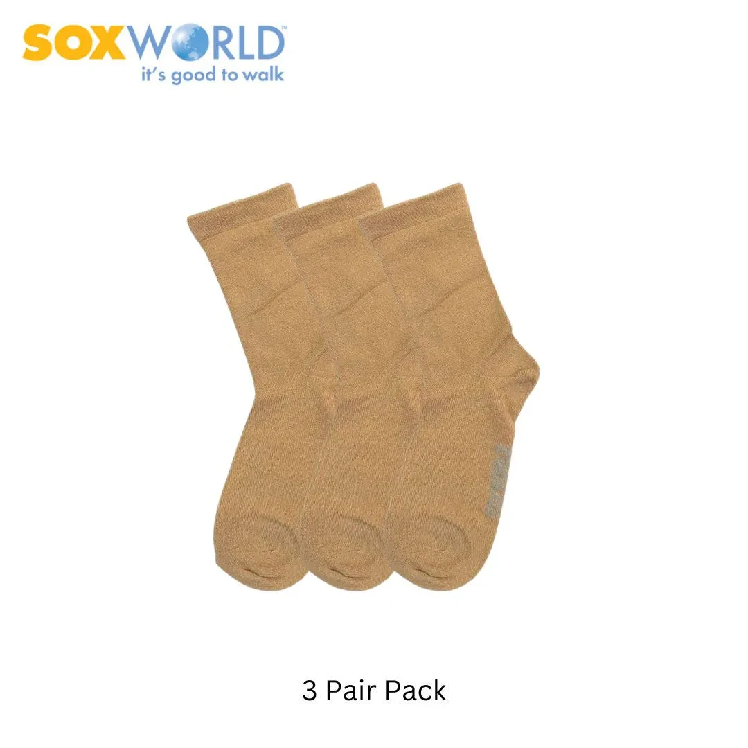 SOXWORLD 3 PAIRS BAMBOO YARN ANTI BACTERIA SOCKS 19-7030