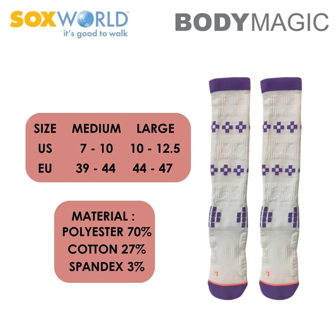 BODY MAGIC ADULT COMPRESSION SOCKS (1 PAIR) 27-514 SOXWORLD