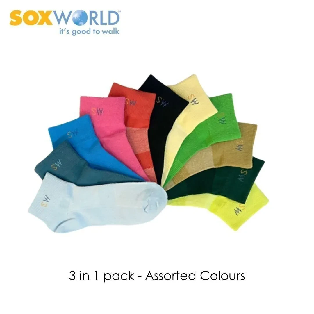 SOXWORLD LADIES SOCKS (3 PAIRS) 19-407