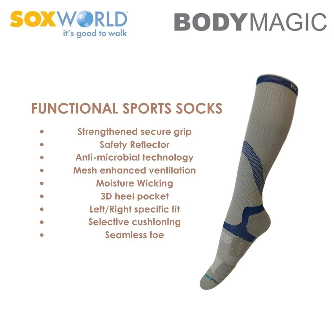 BODY MAGIC ADULT COMPRESSION SOCKS (1 PAIR) 27-517 SOXWORLD